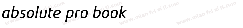 absolute pro book字体转换